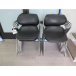 Stackable Office Chairs (12) (SOLD AS-IS - NO WARRANTY)