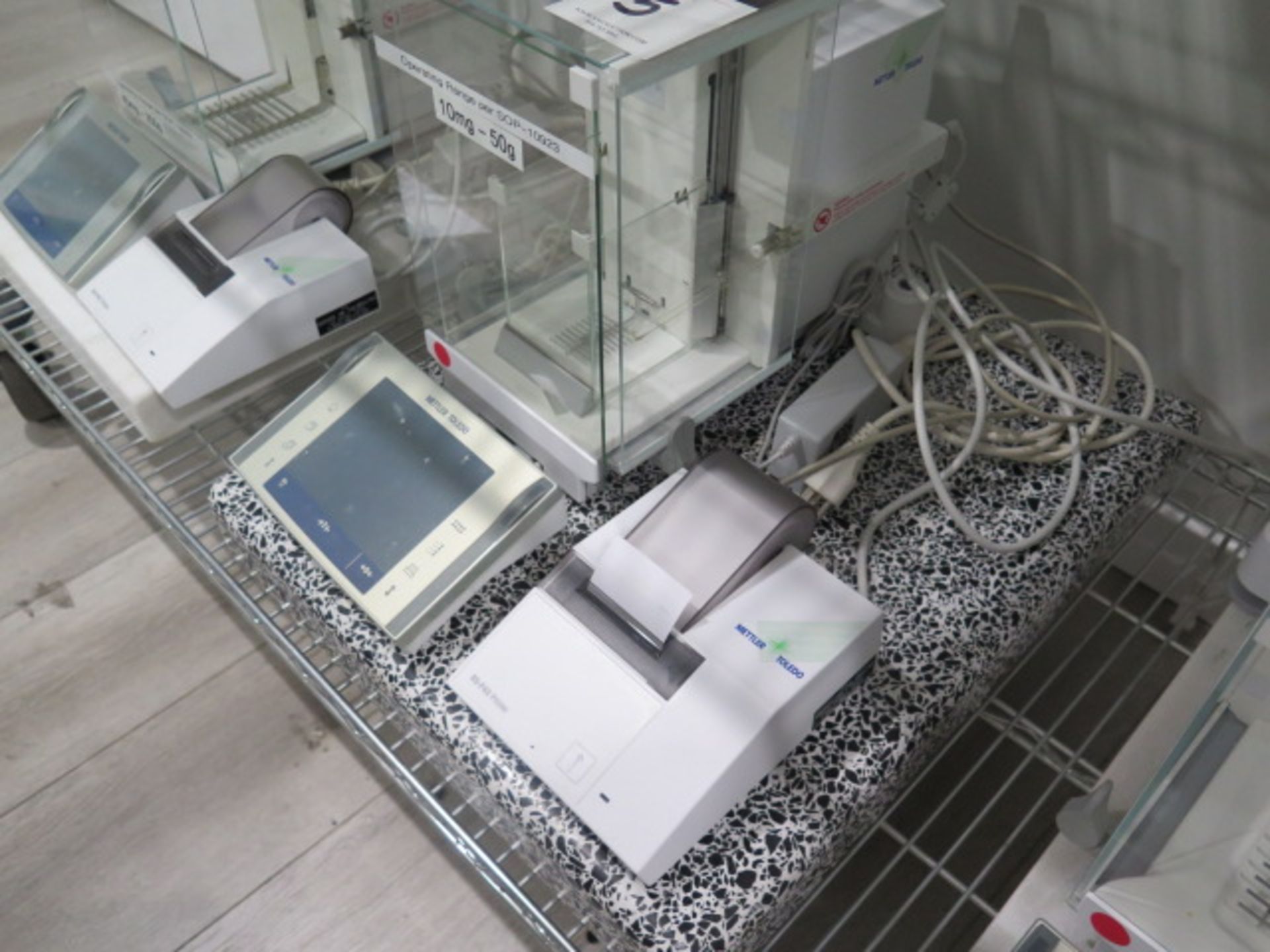 Mettler Toledo XP56 Analytical Balance Scale 52g w/ Metrtler Toledo Printer and Granite, SOLD AS IS - Image 3 of 9