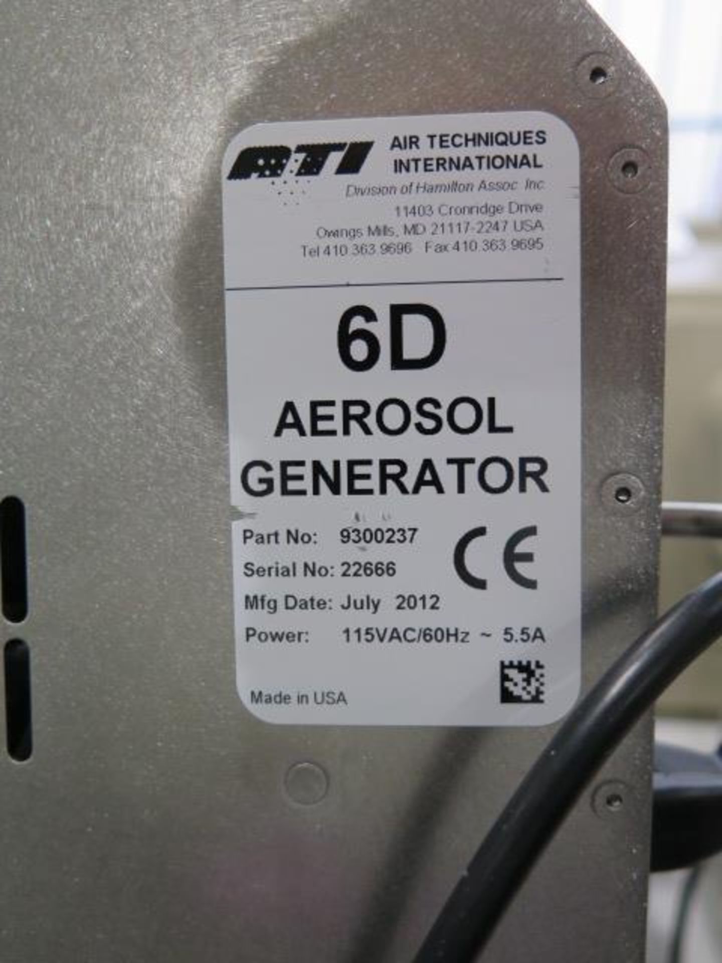 ATI Air Techniques International 6D Aerosol Generator (SOLD AS-IS - NO WARRANTY) - Image 9 of 9