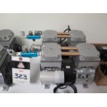 Airtech HP-200V 80 torr Vacuum Pumps (2) 200-240V (SOLD AS-IS - NO WARRANTY)