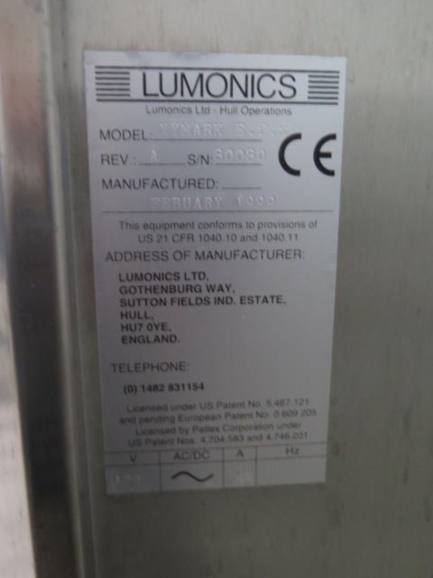 Lumonics XYMARK E.f.x Laser Marking System w/ Vacuum System (SOLD AS-IS - NO WARRANTY) - Bild 14 aus 14