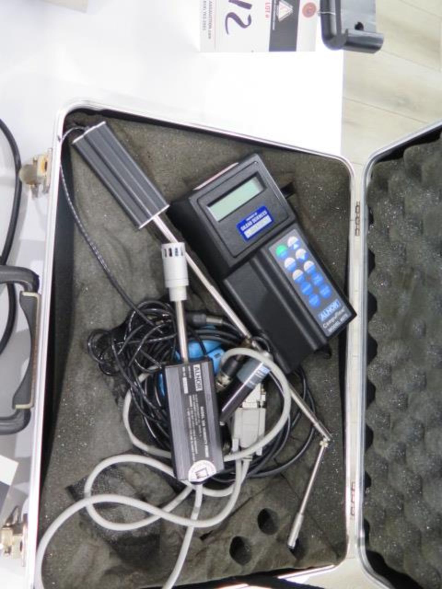 Alnor CompuFlow 8575 Digital Meter w/ mdl. 275 Thermo Anemometer, mdl. 220 Humidity Probe,SOLD AS IS - Image 2 of 9