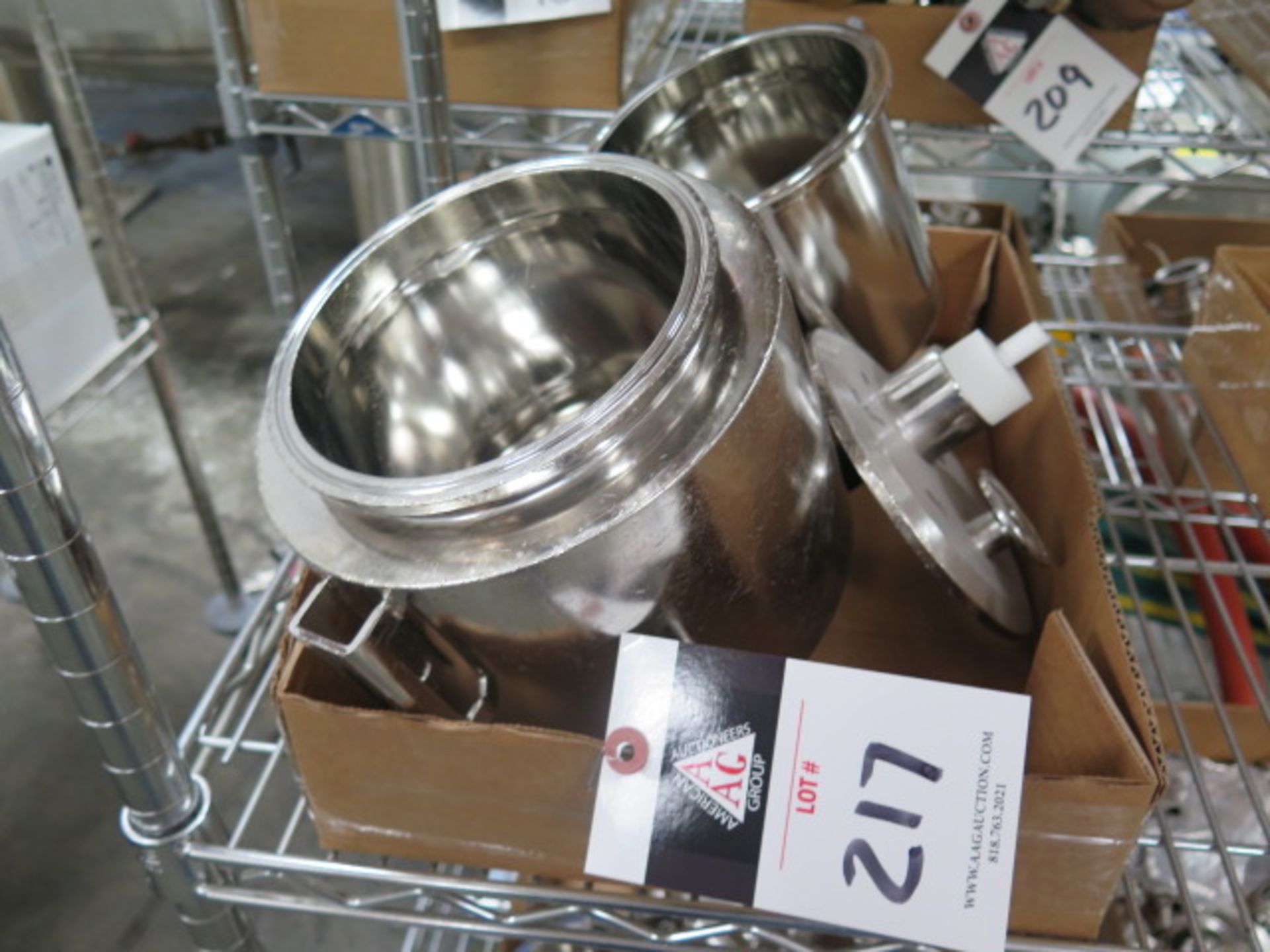 Stainless Steel Chambers (SOLD AS-IS - NO WARRANTY)