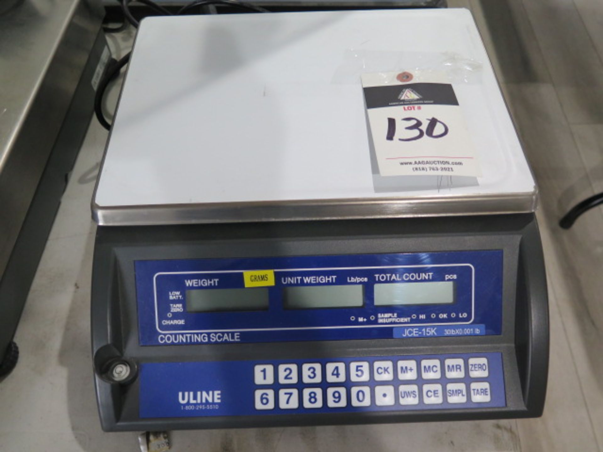 Uline JCE-15K 30 Lb Digital Counting Scale (SOLD AS-IS - NO WARRANTY)