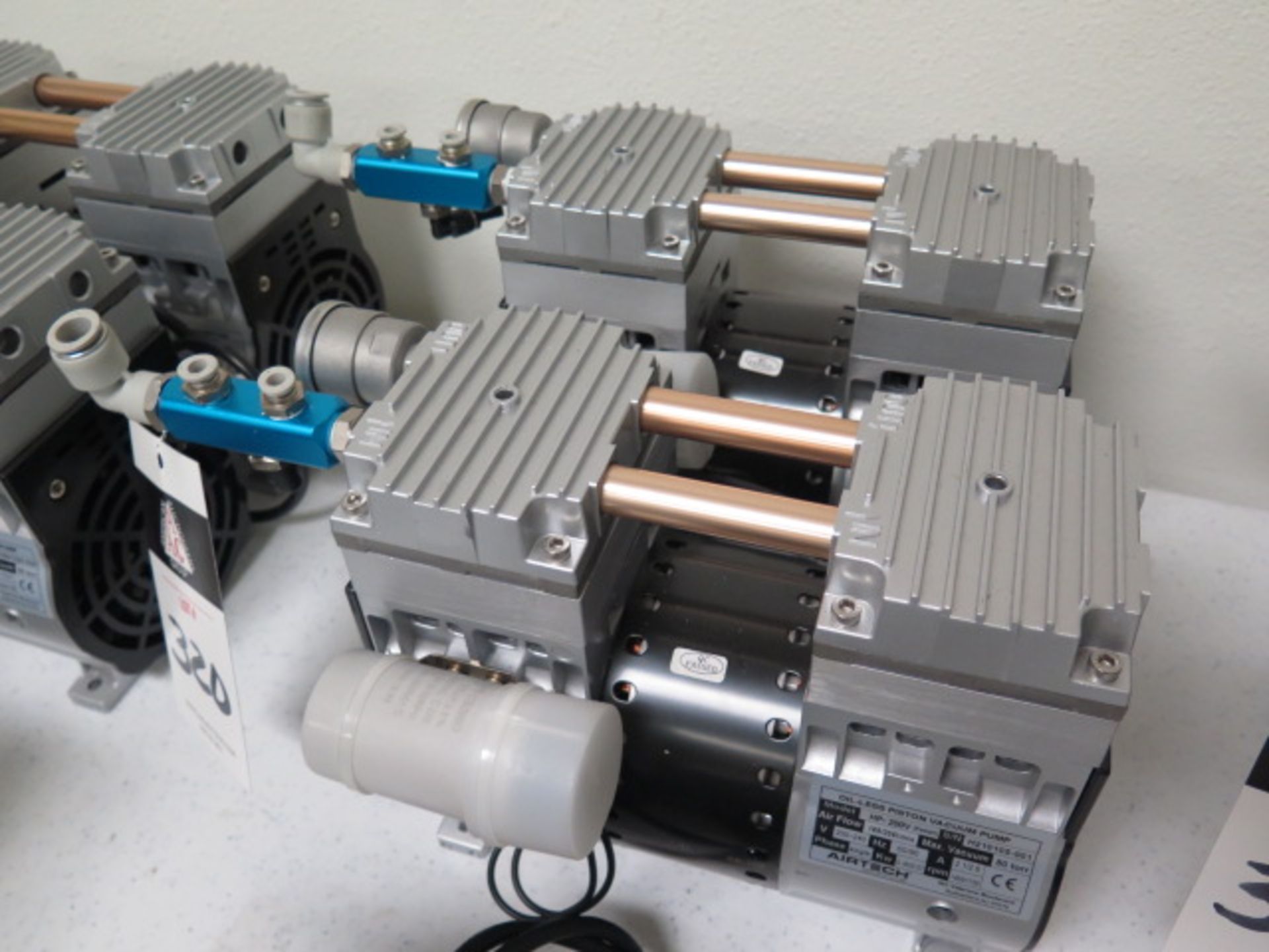 Airtech HP-200V 80 torr Vacuum Pumps (2) 200-240V (SOLD AS-IS - NO WARRANTY) - Image 2 of 5