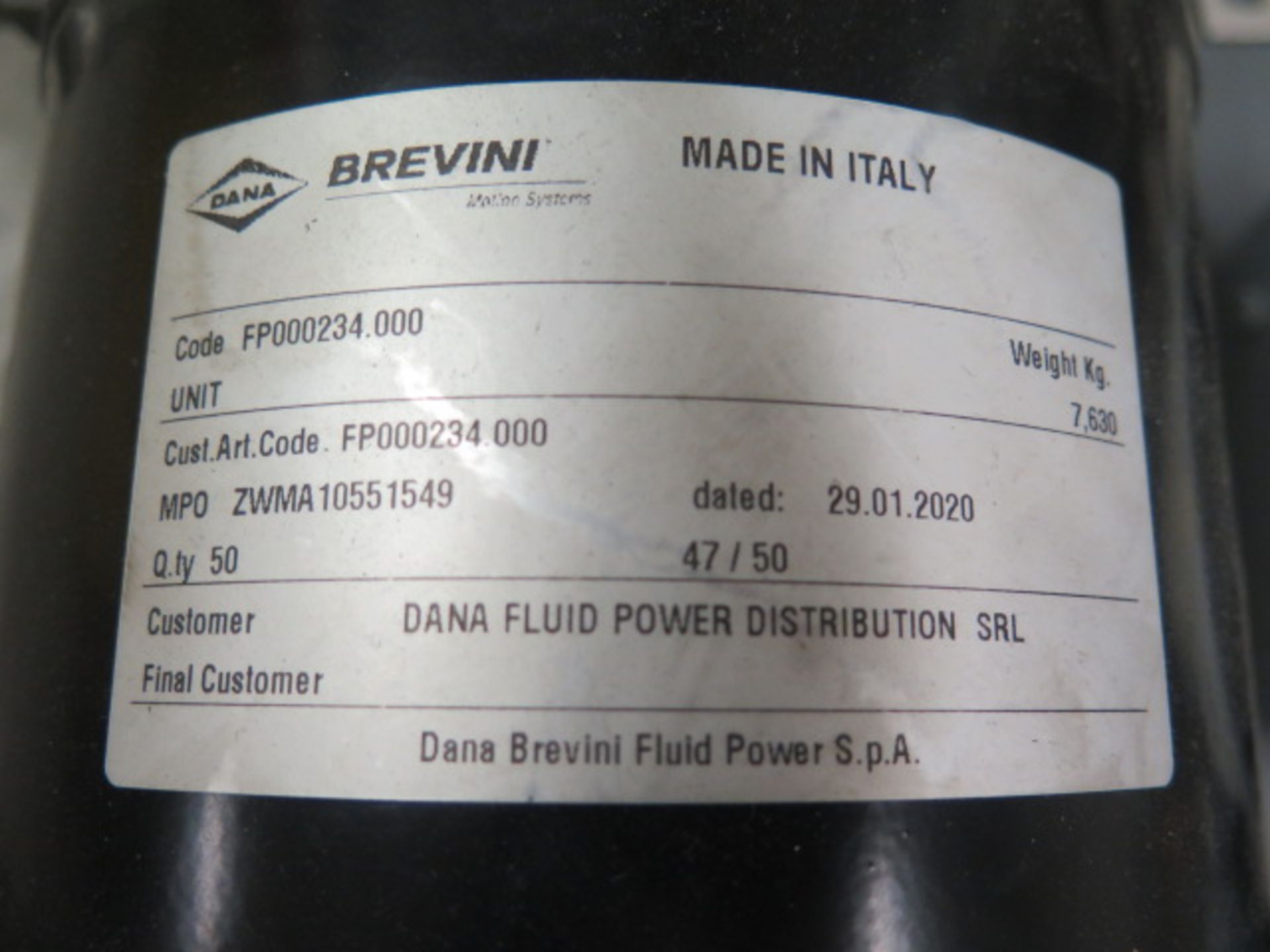 Brevini 1Hp Fluid Pump 230/460V (SOLD AS-IS - NO WARRANTY) - Image 5 of 9