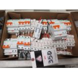 Schneider Easy8 C25 EA9AN2C25 Circuit Breakers (12) and Huzuo RT18-32 10X38 500V G3/T13539.2 Fuse Bl