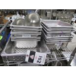 Stainless Steel Trays (SOLD AS-IS - NO WARRANTY)