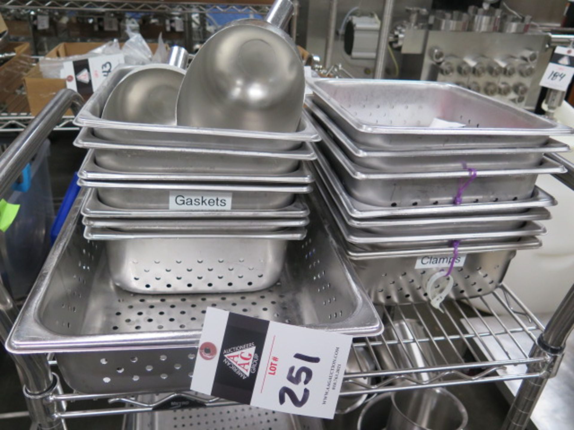 Stainless Steel Trays (SOLD AS-IS - NO WARRANTY)