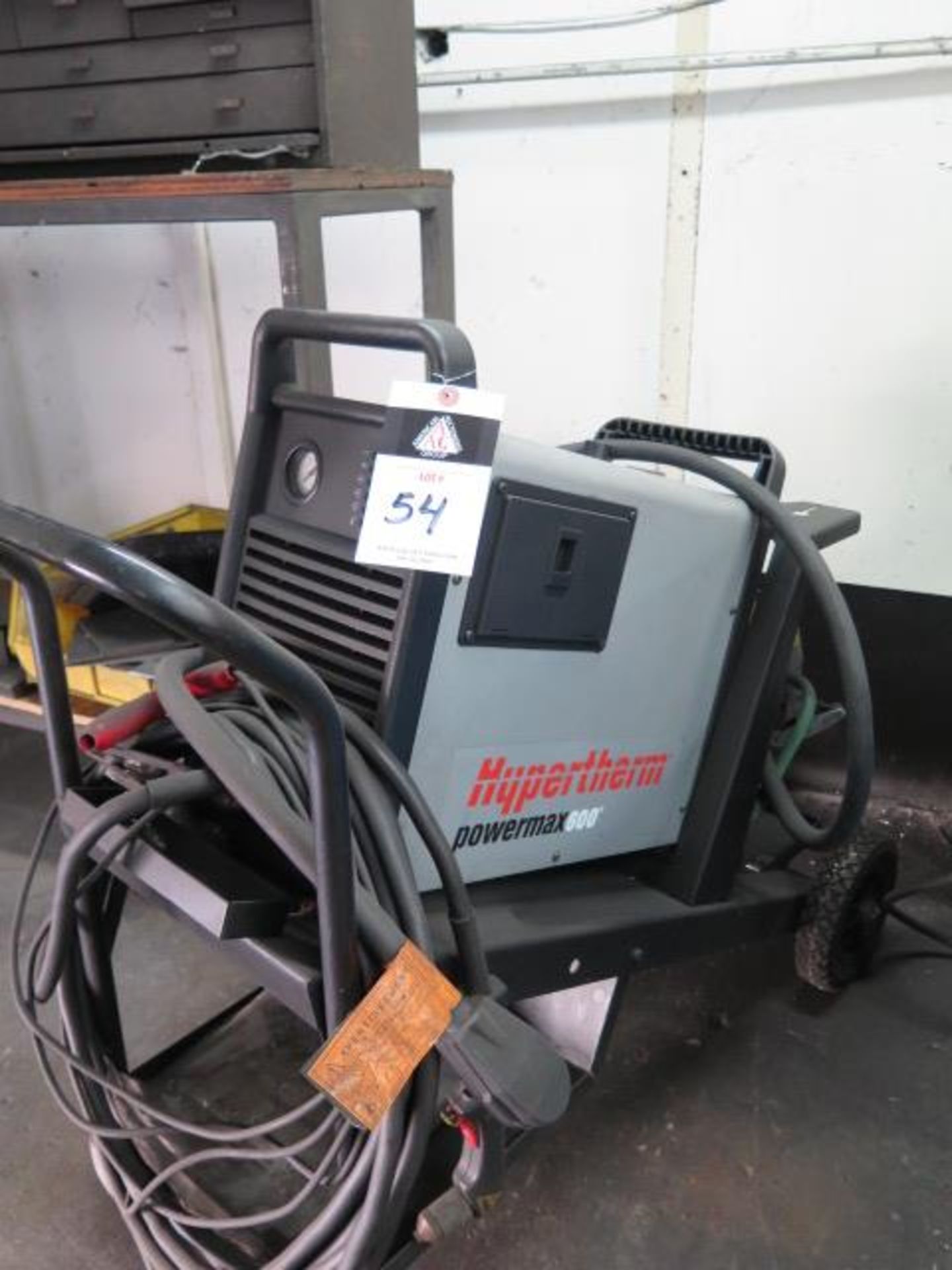 Hypertherm Powermax 600 Plasma Cutting Power Source w/ Cart (SOLD AS-IS - NO WARRANTY) - Image 3 of 9