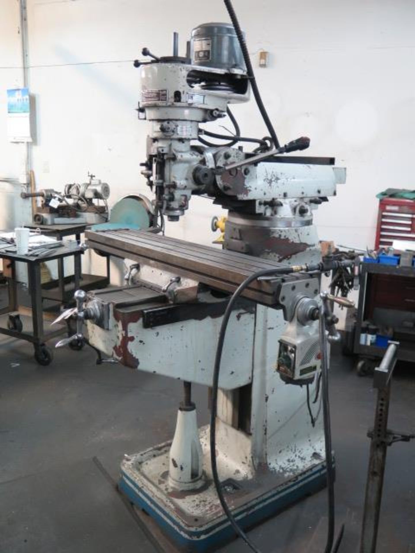Acra AM-2S Vertical Mill s/n 96-1073-1 w/ 1Hp Motor, 80-5440 RPM, 16-Speeds, Power Feed, SOLD AS IS - Image 2 of 12