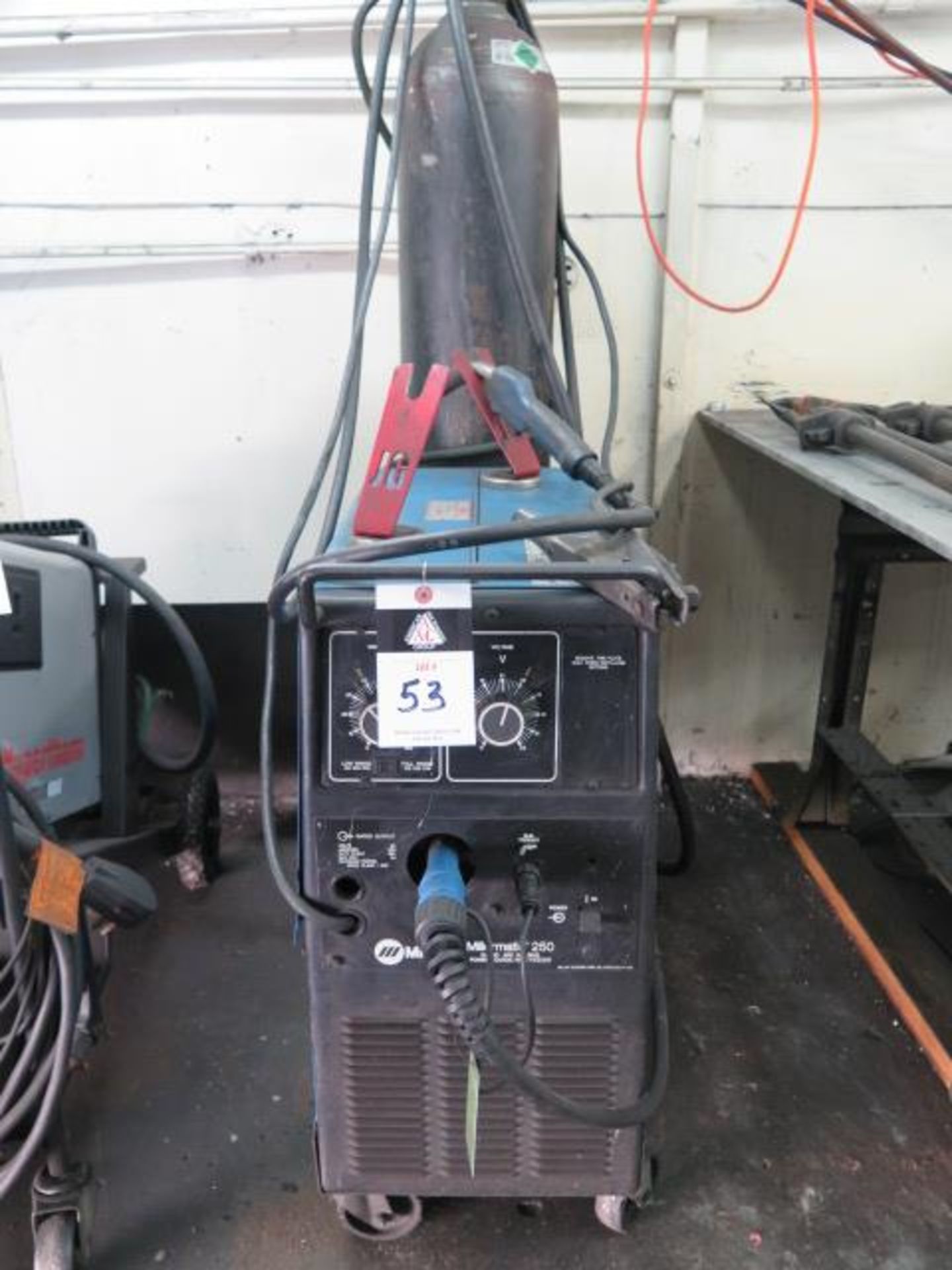 Miler Millermatic 250 CV-DC Arc Welding Power Source and Wire Feeder (SOLD AS-IS - NO WARRANTY)