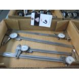 8" and 12" Dial Calipers (4) (SOLD AS-IS - NO WARRANTY)