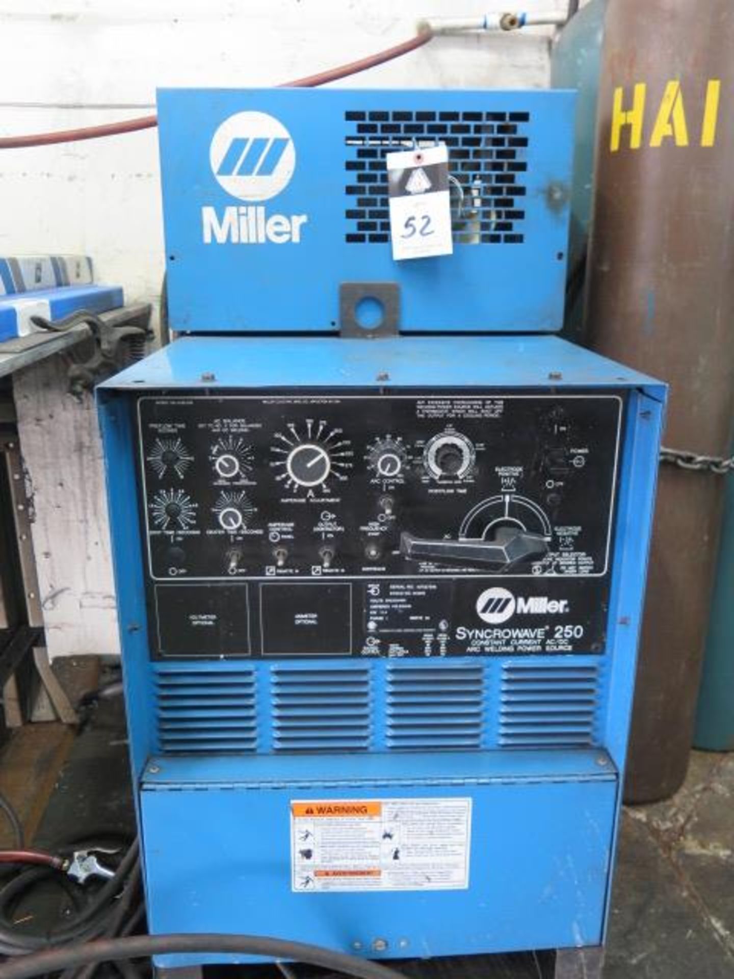 Miller Syncrowave 250 CC-AC/DC Arc Welding Power Source w/ Miller Radiator-1A Cooling, SOLD AS IS