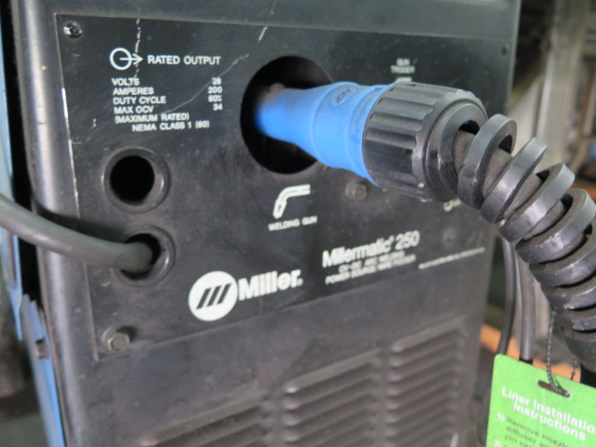 Miler Millermatic 250 CV-DC Arc Welding Power Source and Wire Feeder (SOLD AS-IS - NO WARRANTY) - Image 7 of 10