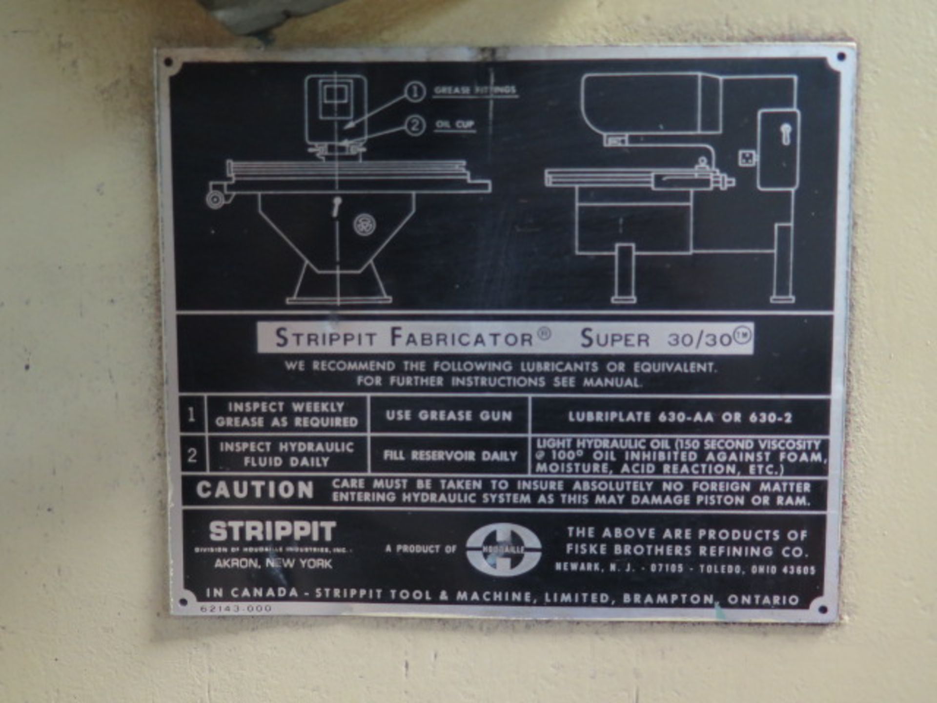 Strippit Super 30/30 Sheet Metal Fabrication Punch Press s/n 1137101270 w/ Fence SOLD AS IS - Image 14 of 19