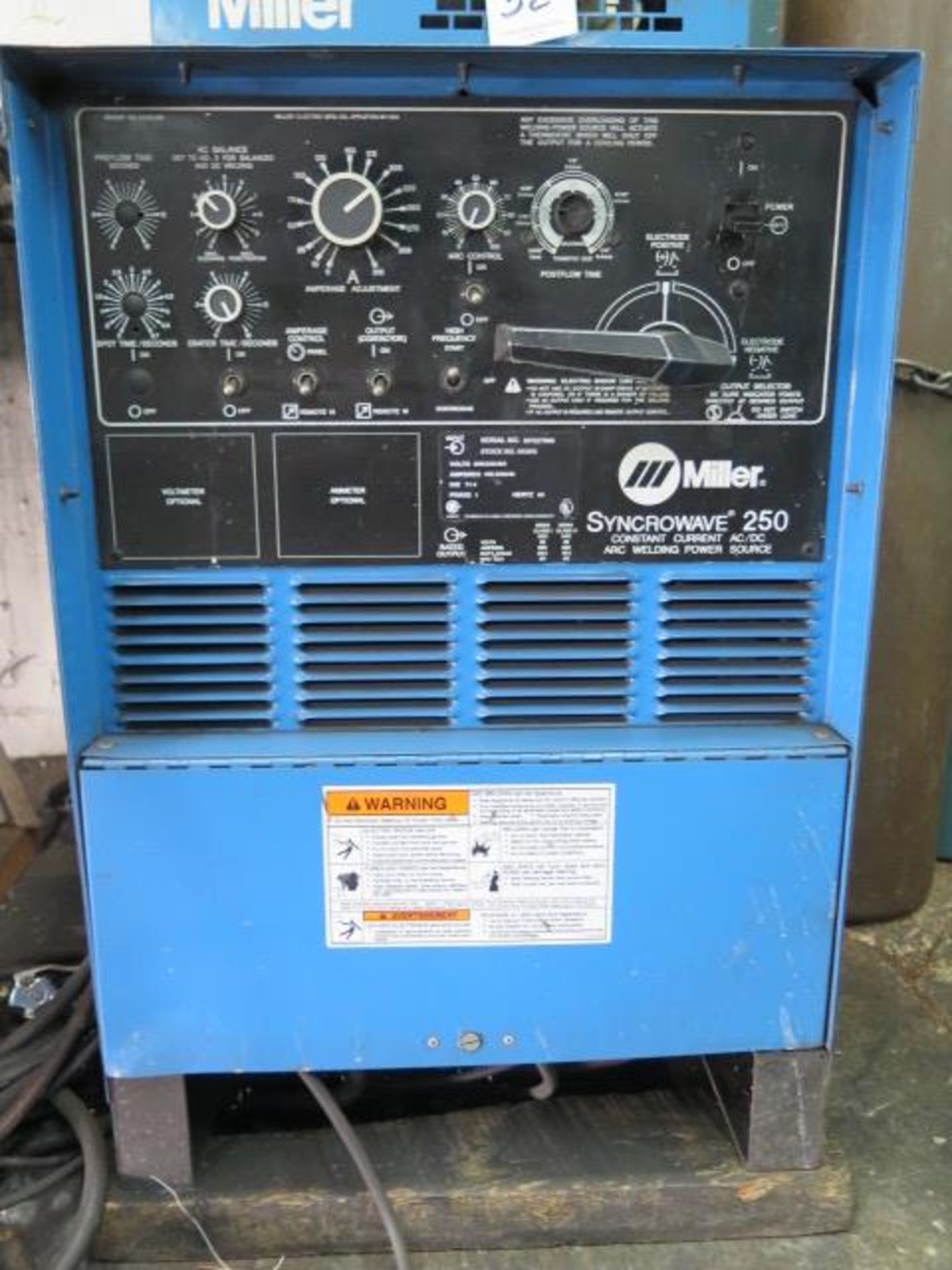 Miller Syncrowave 250 CC-AC/DC Arc Welding Power Source w/ Miller Radiator-1A Cooling, SOLD AS IS - Image 5 of 13