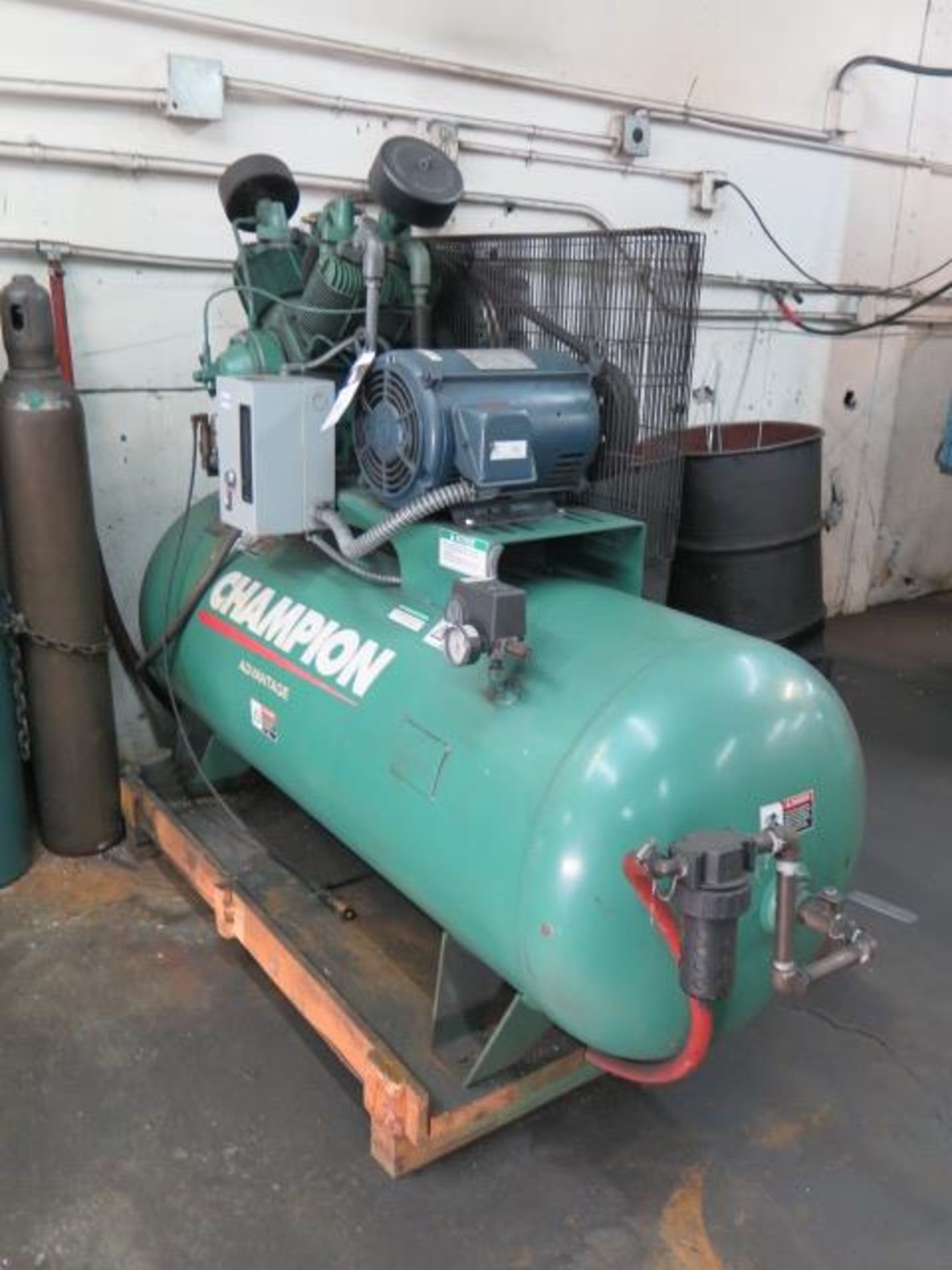 2017 Champion Advantage 7.5Hp Horizontal Air Compressor w/ 2-Stage Pump, 120 Gallon Tank (SOLD AS-IS - Image 2 of 12