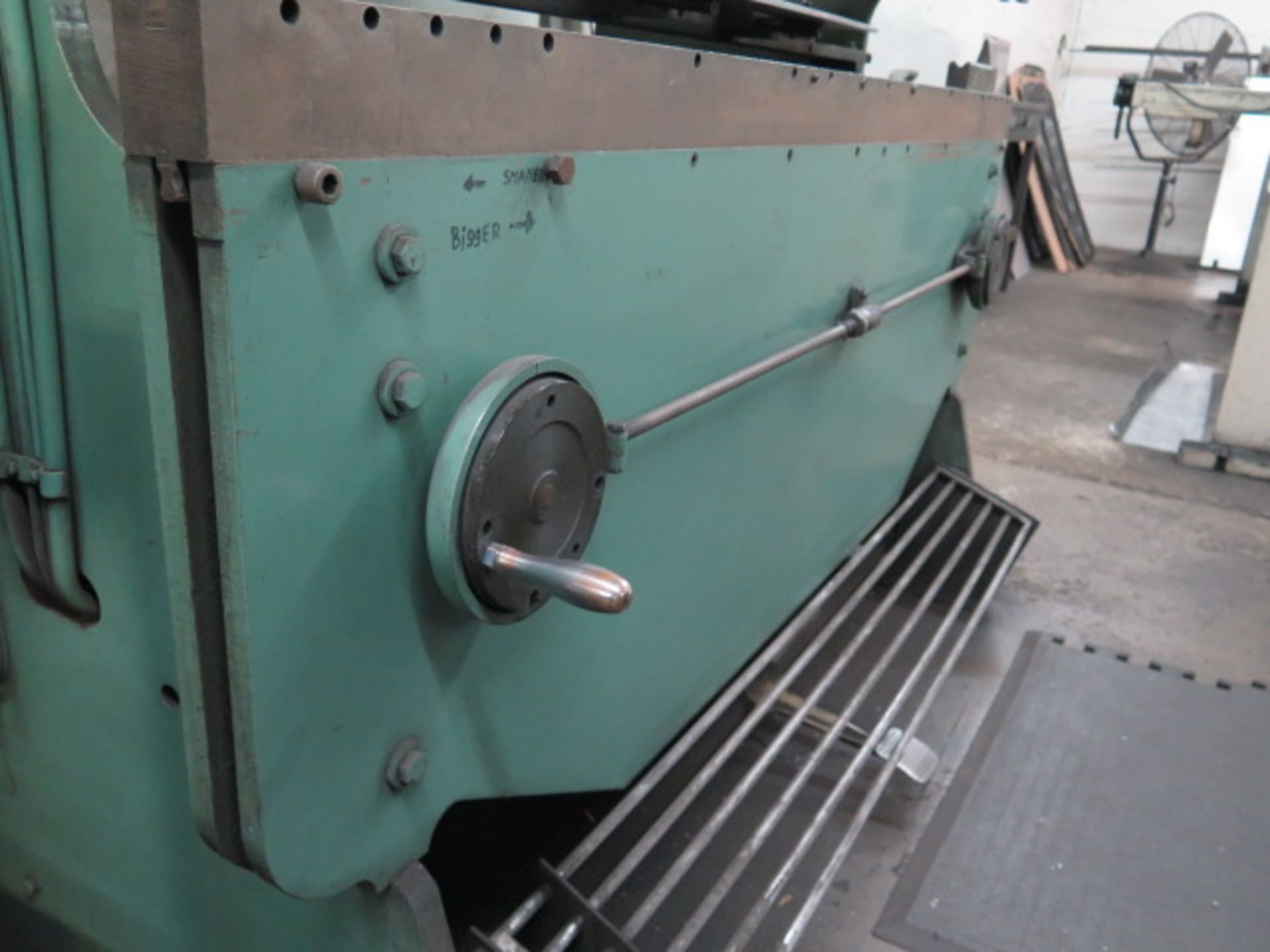 DiAcro 16-72 16GA x 6’ Hydra Power Press Brake s/n JE-1152 w/ Dial Back Gauge, SOLD AS IS - Image 7 of 13