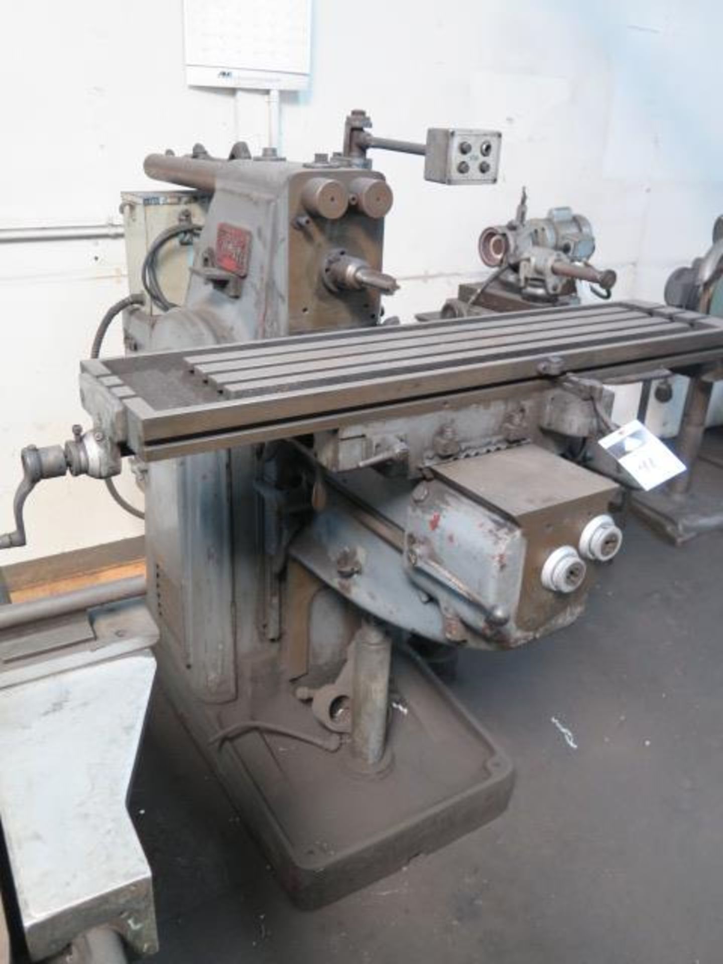 Kearney & Trecker Milwaukee 3HP-No2 mdl. CE Universal Horizontal Mill w/ 25-1300 RPM, SOLD AS IS - Image 2 of 15