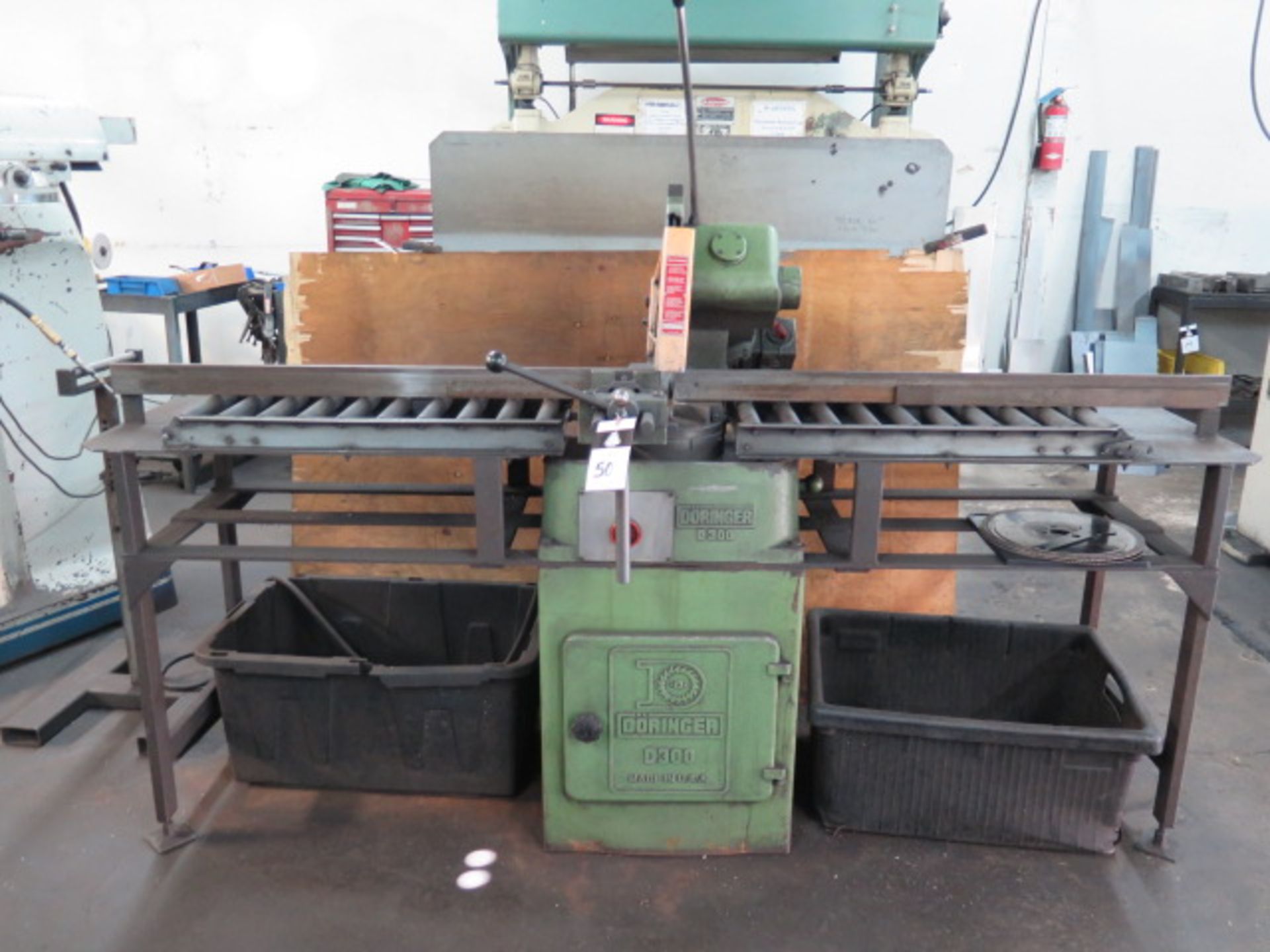 Doringer D-300 Miter Cold Saw s/n 18417 w/ 2-Speeds, Speed Clamping, Extended Table, SOLD AS IS