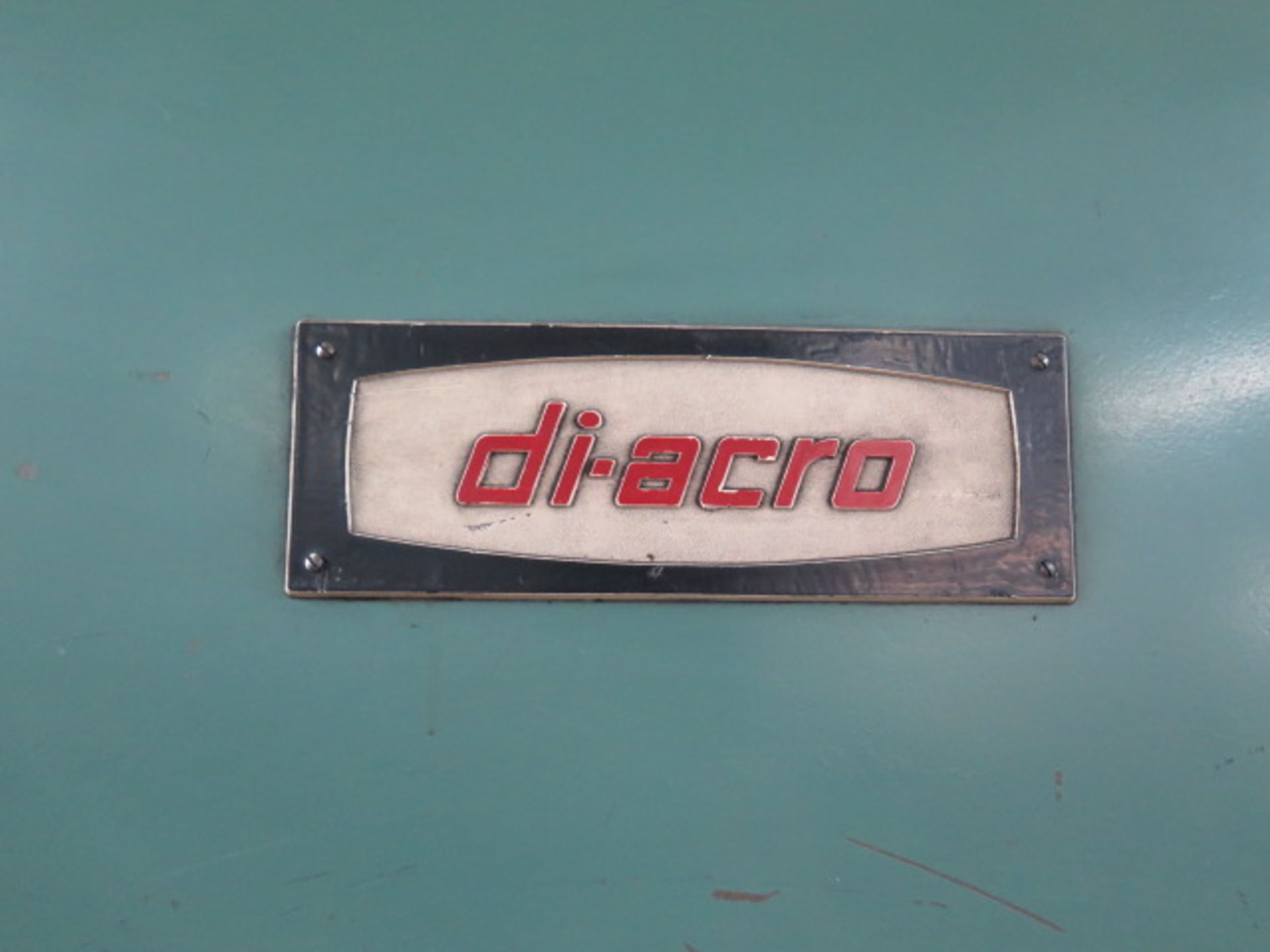 DiAcro 16-72 16GA x 6’ Hydra Power Press Brake s/n JE-1152 w/ Dial Back Gauge, SOLD AS IS - Image 11 of 13