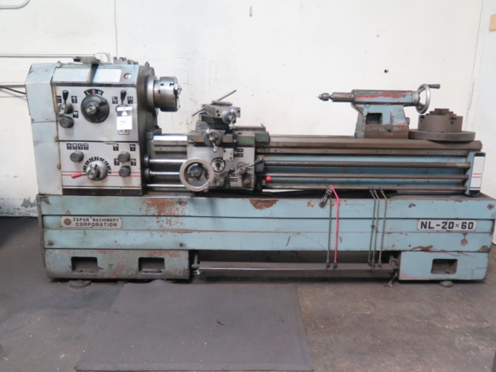 Japan Machinery Corp NL-20X60 20” x 60” Gap Bed Lathe w/Inch/mm Threading, Tailstock, SOLD AS IS