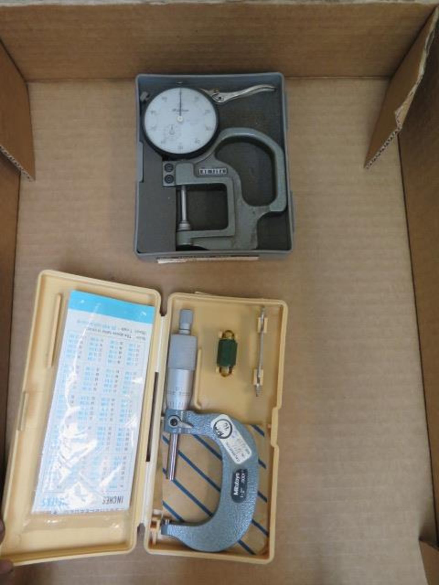 Mitutoyo 1"-2" OD Mic and 0-1" Dial Snap Gage (SOLD AS-IS - NO WARRANTY) - Image 2 of 4