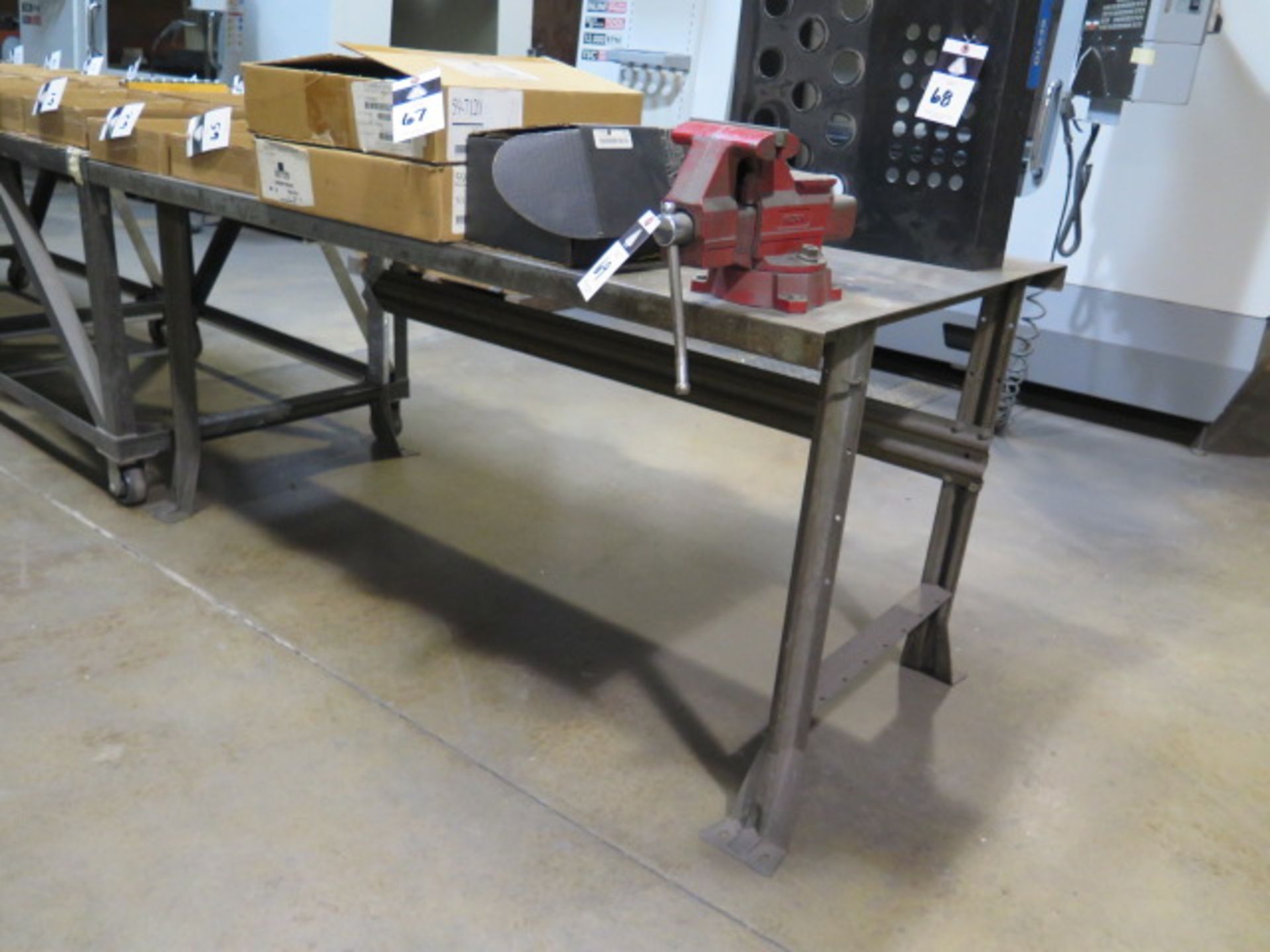 Work Bench and (2) Shop Carts (SOLD AS-IS - NO WARRANTY)