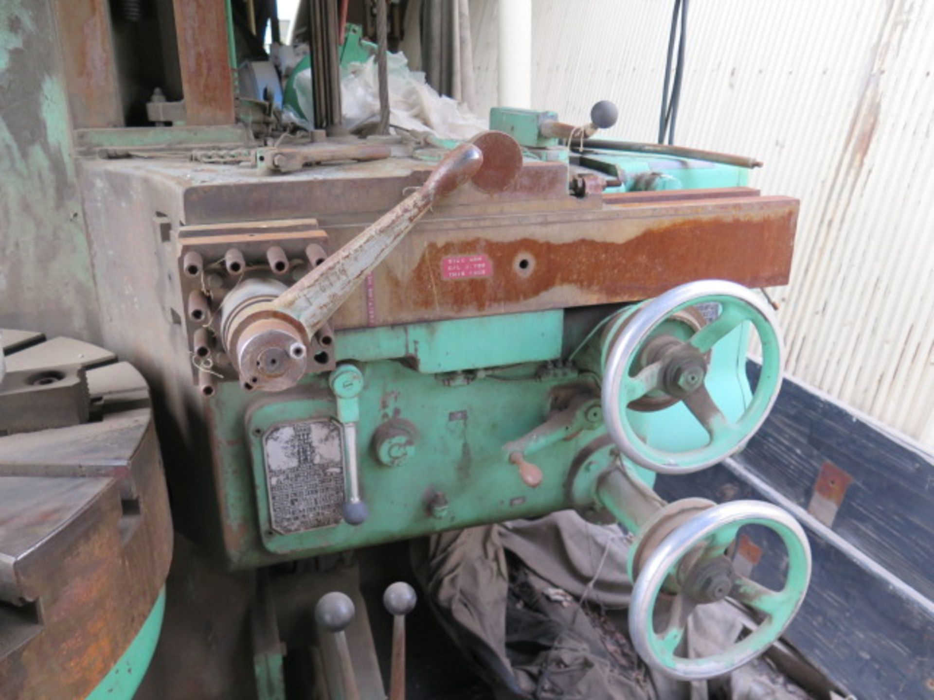 King 36" Vertical Turret Lathe s/n 2615 w/ 5-Station Indexing Head, Facing / Turning Head,SOLD AS IS - Image 8 of 14