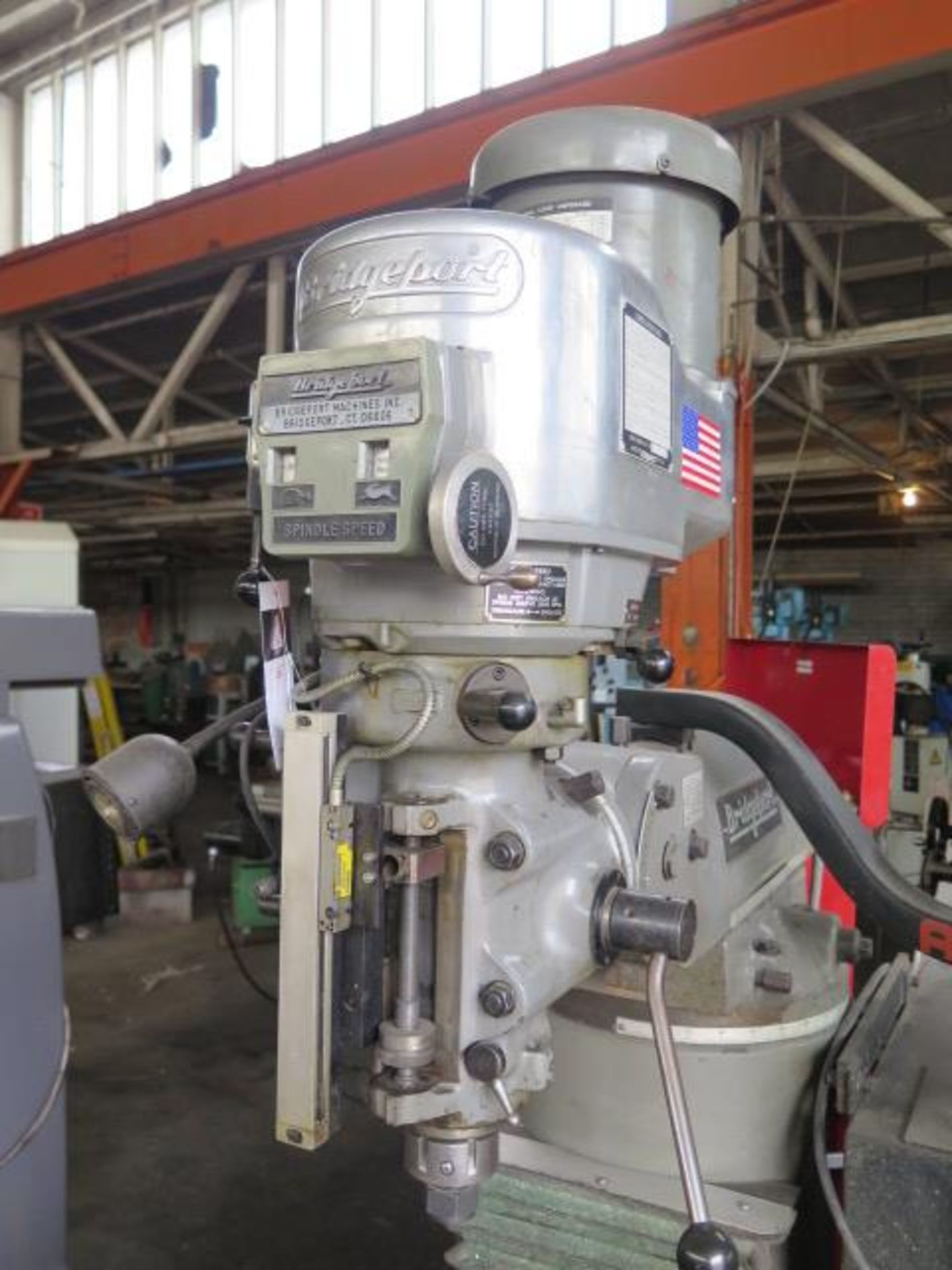 Bridgeport 2-Axis CNC Vertical Mill s/n 260347 w/ Anilam 3000M Controls, 2Hp Motor, SOLD AS IS - Image 4 of 10