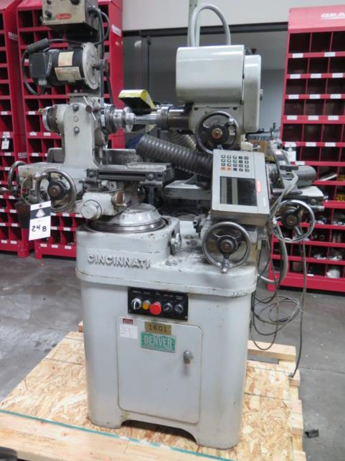 Cincinnati Momoset Tool and Cutter Grinder w/ DRO, Motorized Work Head, Motor Spd Cnt, SOLD AS IS