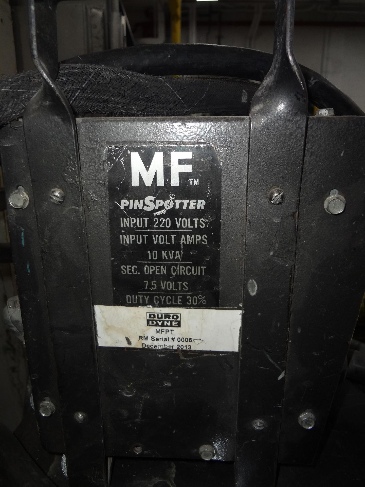 2013 DURODYNE MDL. MF PINSPOTTER, W/ WELD CLIP & PINS THRU INSULATION - Image 3 of 3