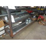 36" X 96" STEEL ROLLING CART