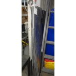 ASSORTED ALUMINUM SHEETS, UP TO 4' X 8' (AGAINST WALL UNDER MEZZANINE)