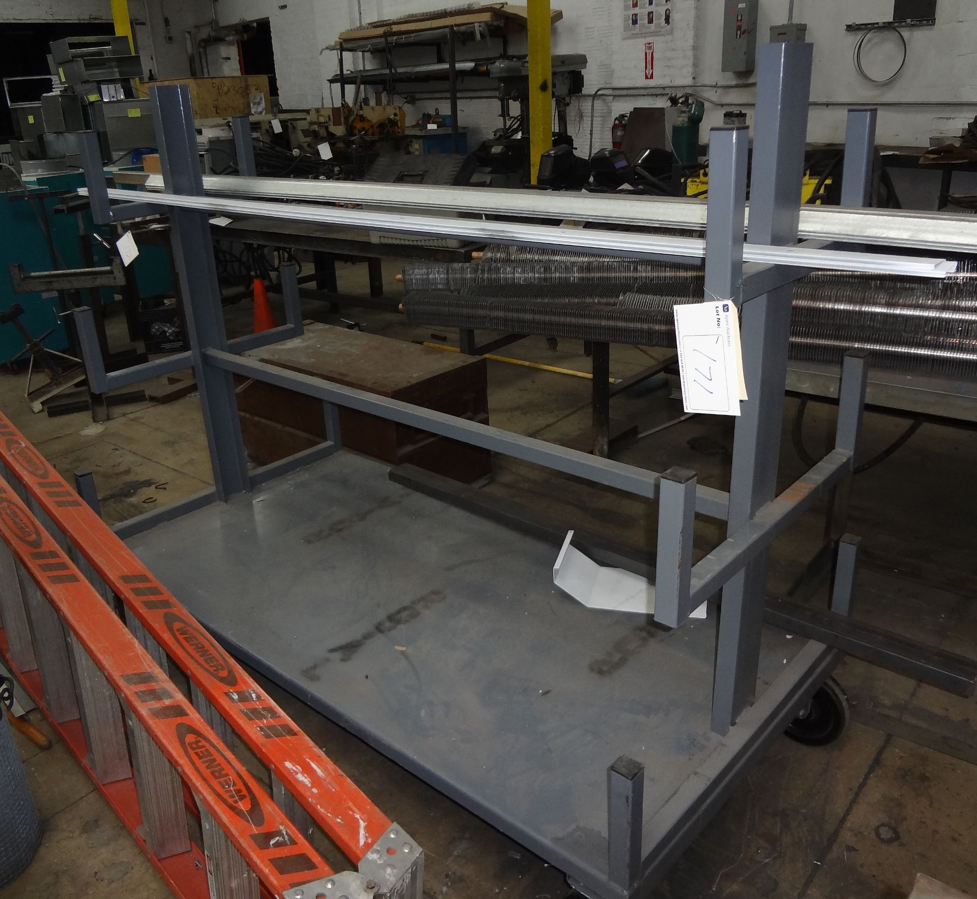 PORTABLE PIPE / ROD ROLLING STOCK RACK, 6' LONG X 4' HIGH