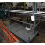 PORTABLE PIPE / ROD ROLLING STOCK RACK, 6' LONG X 4' HIGH