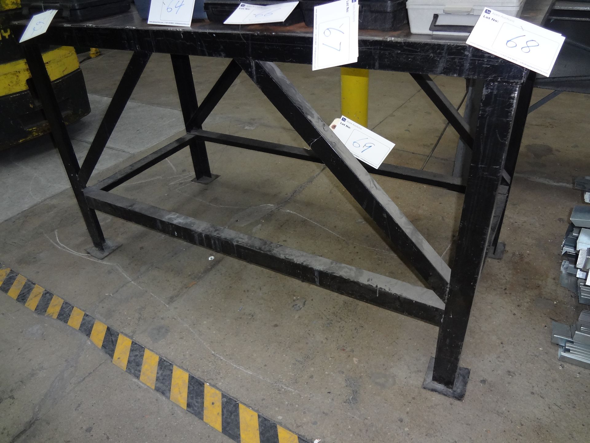 31" X 65" STEEL WORK TABLE