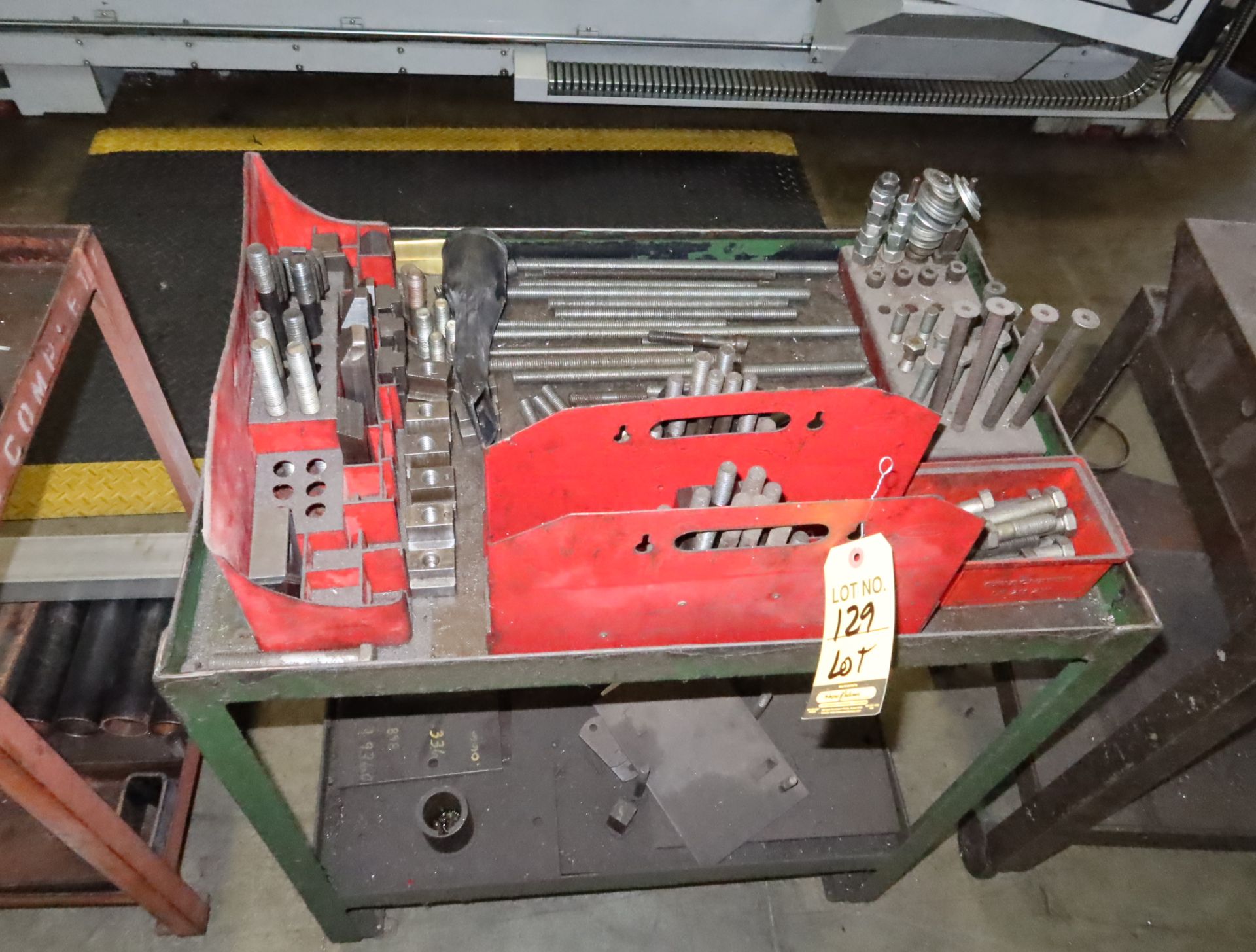 SHOP CART W/CLAMP KITS AND CONTENTS