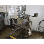 BRIDGEPORT VERTICAL MIL W/2-AXIS DRO, POWER FEED ON TABLE, 42" X 9" TABLE, 480/240V DUAL VOLTAGE,