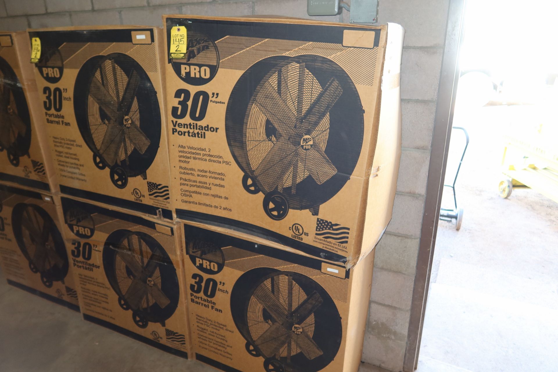 MAX AIR PRO 30" PORTABLE BARREL FAN