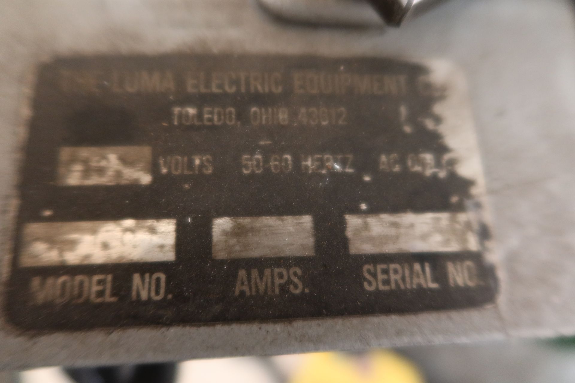 LUMA ELECTRIC ETCHER/ENGRAVER W/ SHOP CABINET - Image 2 of 2