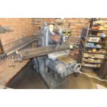 MILWAUKEE MDL. H HORIZONTAL MILL 4' TABLE