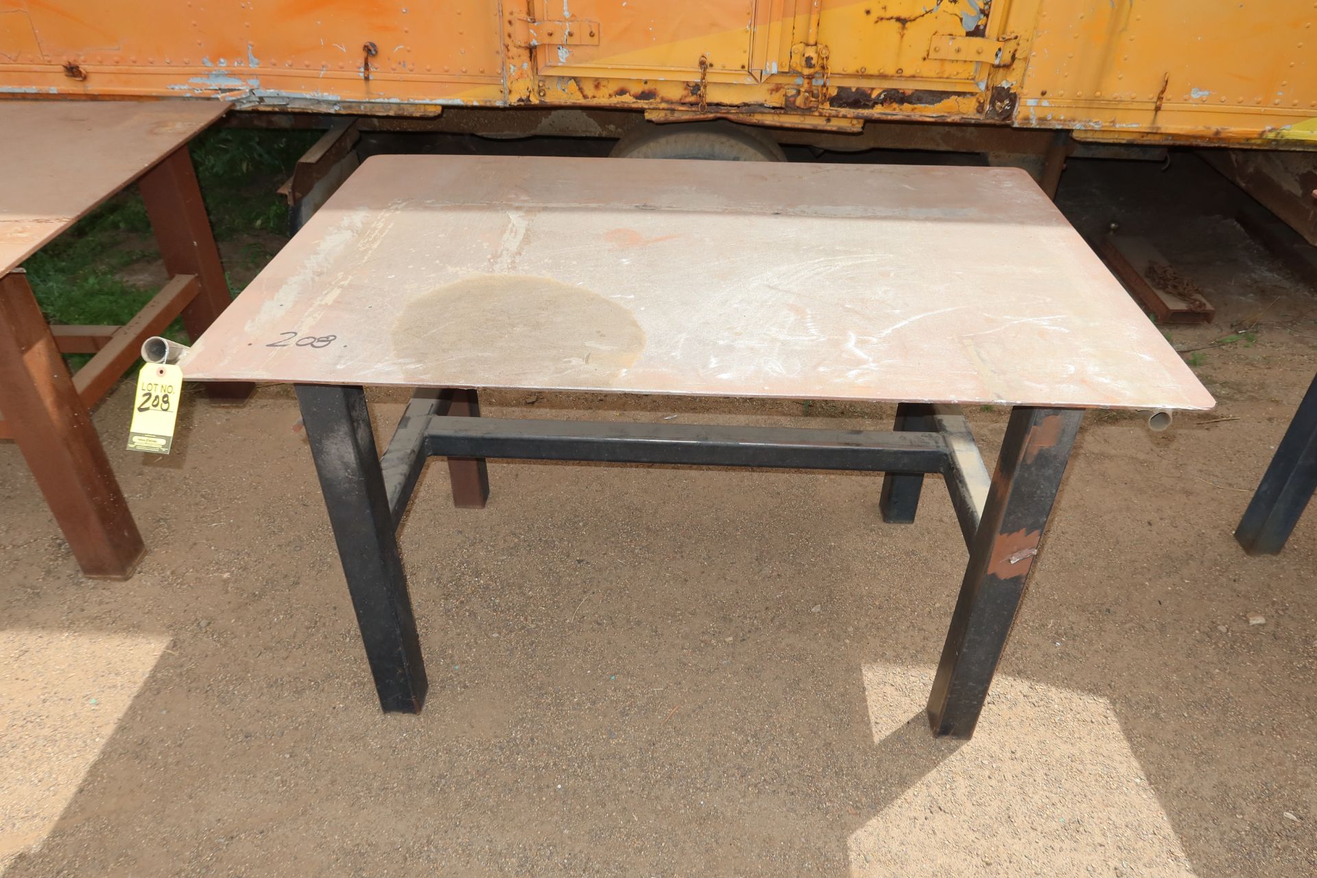 36" X 55" STEEL TABLE