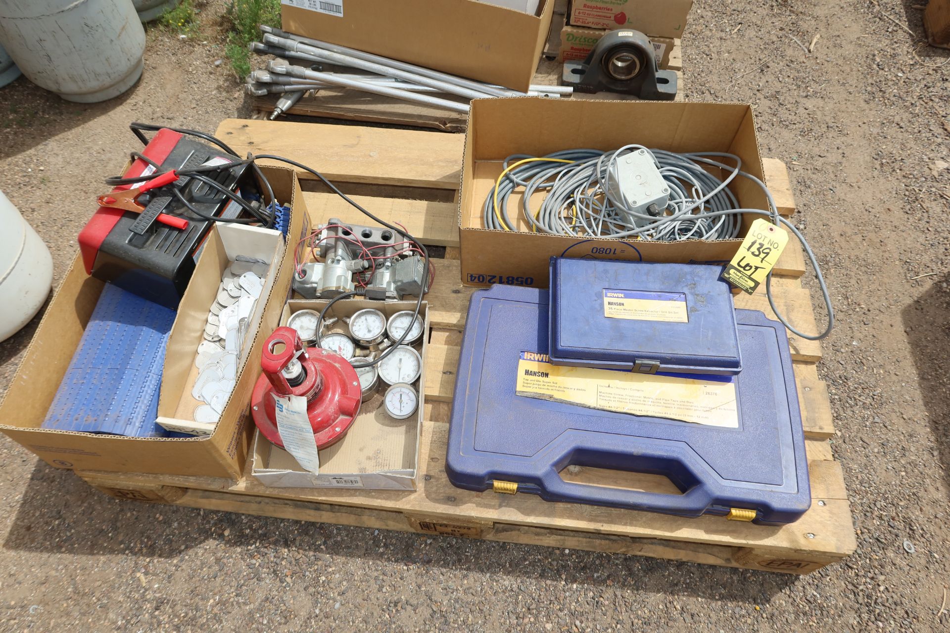 LOT REGULATORS, TAP & DIE SETS, SCREW EXTRACTOR SET, ETC