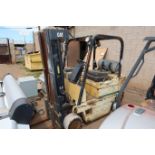 CATERPILLAR TYPE LP FORKLIFT, PROPANE, SOLID TIRE, 2 STAGE MAST (NOT WORKING)