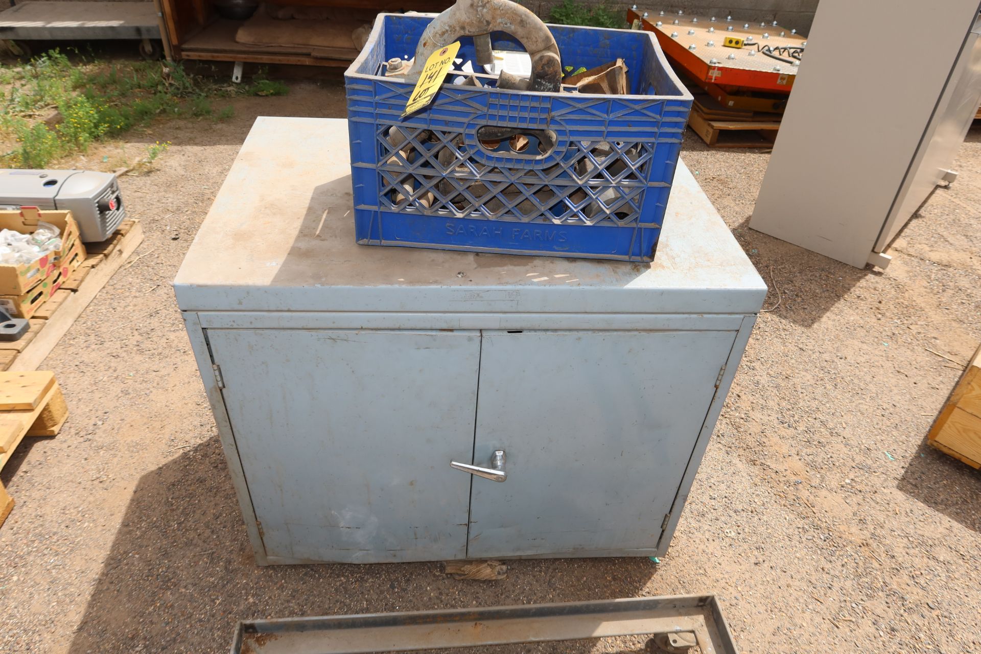 LOT CABINET W/ ASST LATHE TOOLING