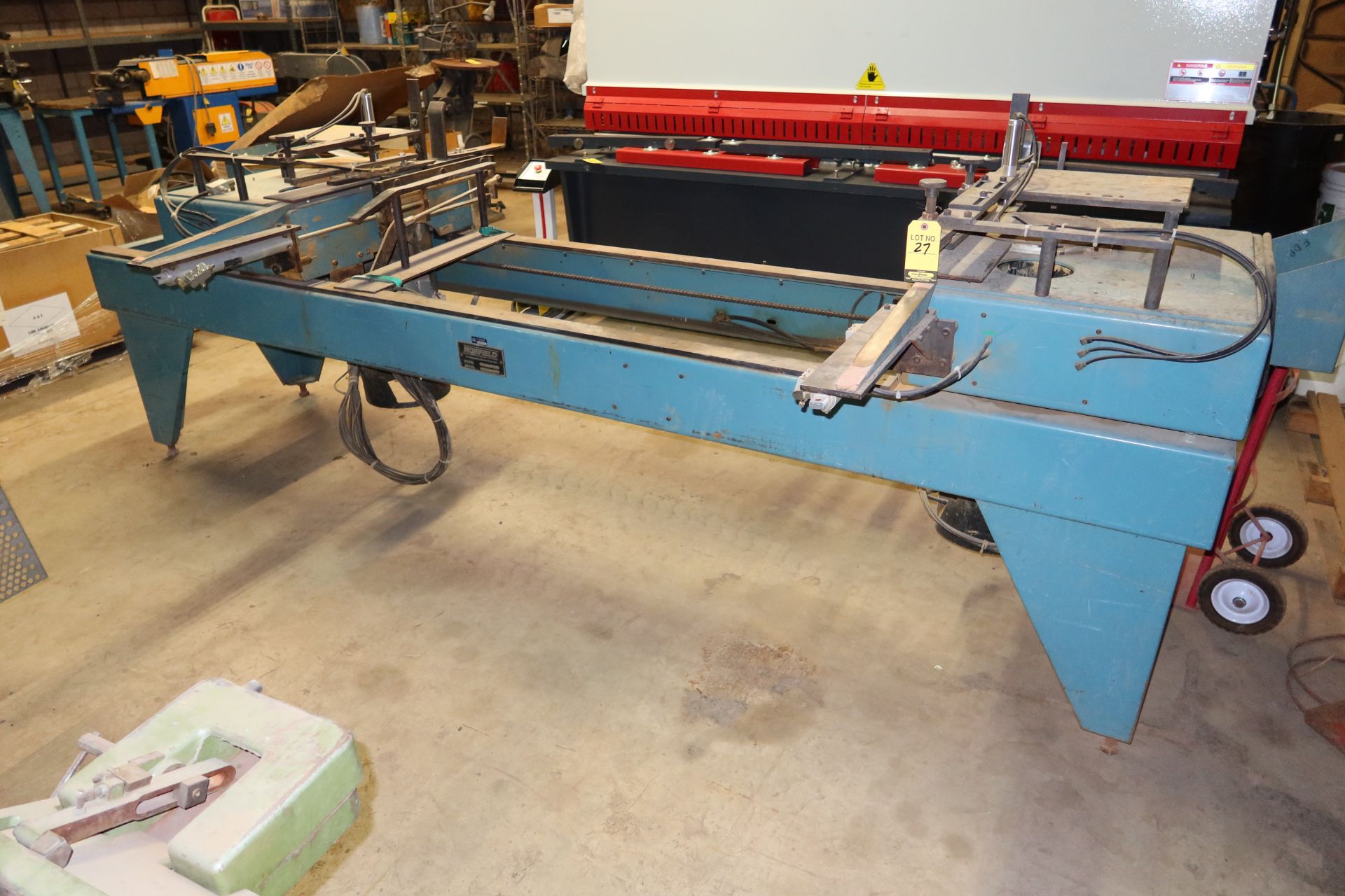 NORFIELD DOUBLE END MITER, TRIM SAW MDL. 1020 SN. ES1569 220V 3PH