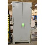 Lot-Bolts, Studs, Nuts, etc. with (1) 2-Door Tall Storage Cabinet