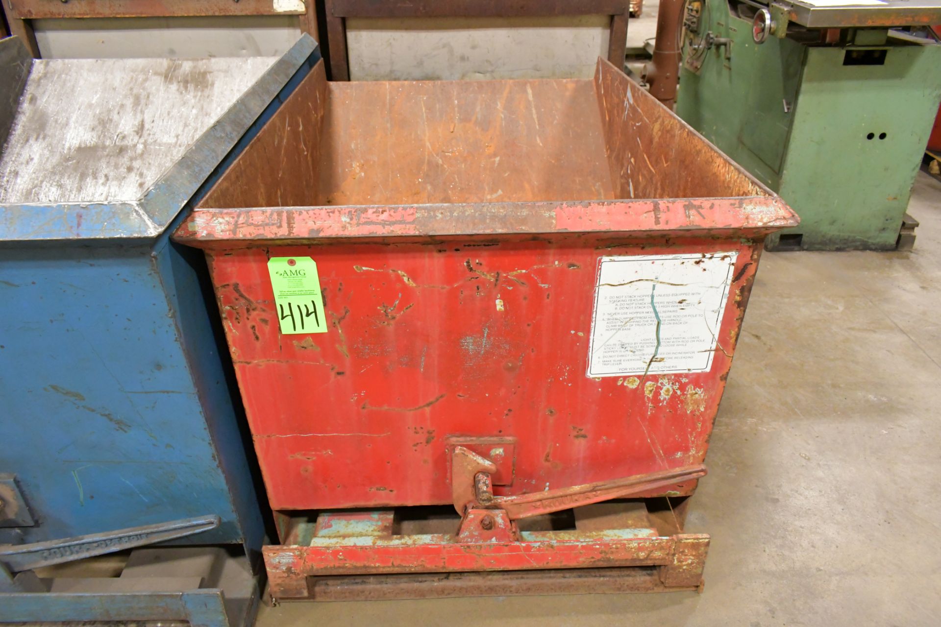 Small Stationary Dump Hopper